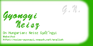 gyongyi neisz business card